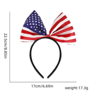 2026 usa mexico canada football match large bow headband with national flag pattern, usa mexico canada fan cheerleading headwear, the best choice for fan support party photo booth props, the ideal gift for ramadan, easter, new year, valentine's day