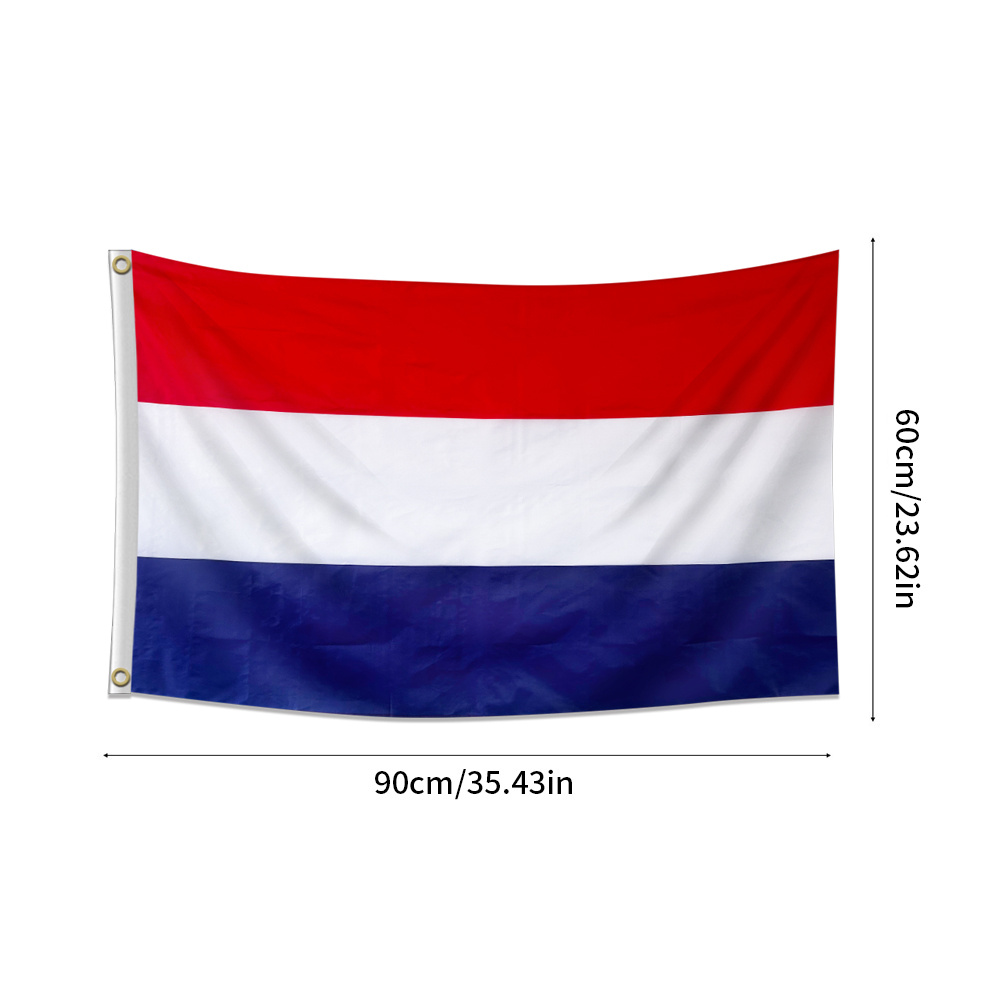 netherlands flag in sizes 2x3ft and 3x5ft, suitable for outdoor decoration, yard and garden use, available in dimensions 90*150cm and 60*90cm, made from durable materials netherlands flag in sizes 2x3ft and 3x5ft, suitable for outdoor decoration, yard and garden use, available in dimensions 90*150cm and 60*90cm, made from durable materials