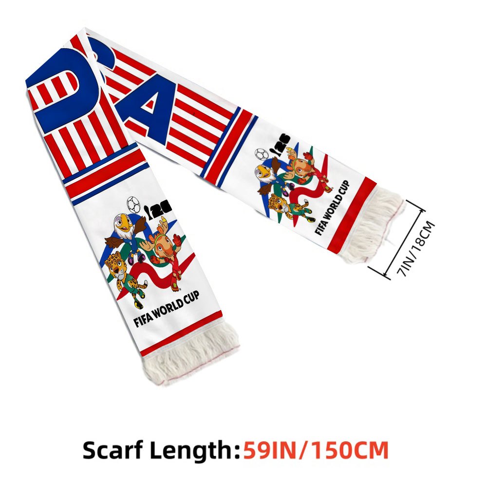 1pc fifa football scarf for the america 2026 world cup, a fan exclusive cheering accessory, an essential soccer scarf for supporting your for home team on game days qmwj0228 1pc fifa football scarf for the america 2026 world cup, a fan exclusive cheering accessory, an essential soccer scarf for supporting your for home team on game days qmwj0228